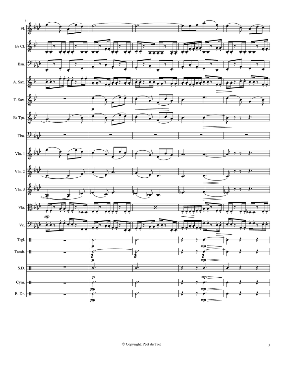 Elizabethan Serenade - Ronald Binge (Mixed Ensemble) Large Ensemble scores gallery preview page 3