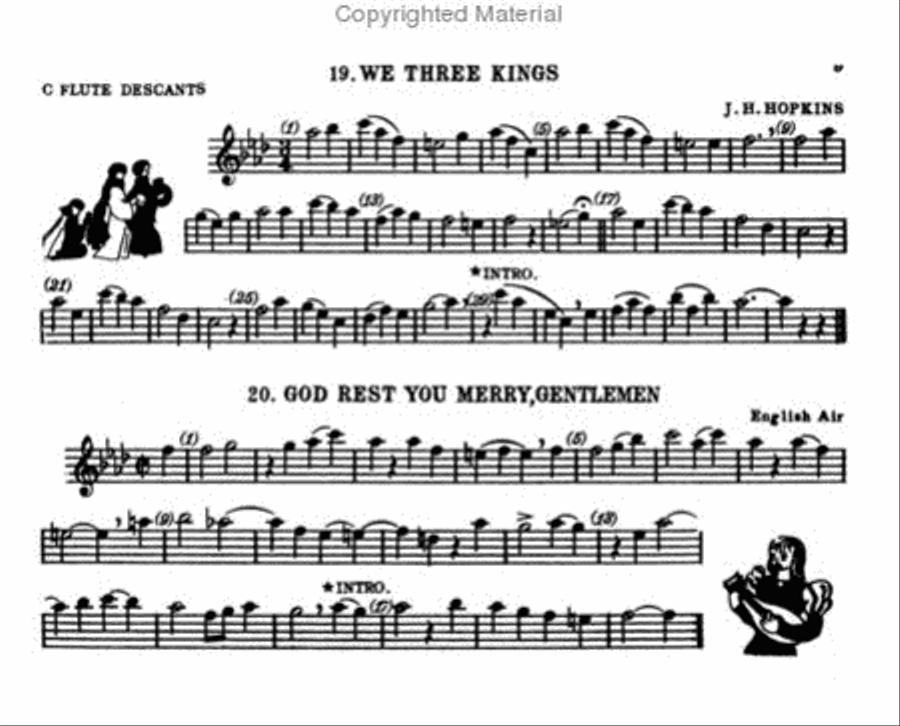 Christmas Time - Flute Descant Book Flute scores gallery preview page 3