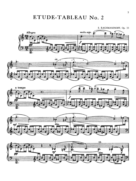 Rachmaninoff: Etudes Tableaux, Op. 33