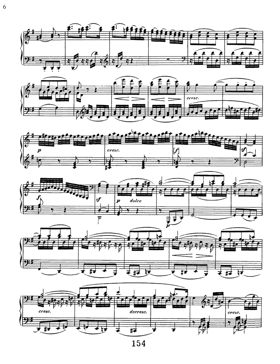 Sonata No. 10 In G Major, Op. 14, No. 2 Piano Solo scores gallery preview page 6