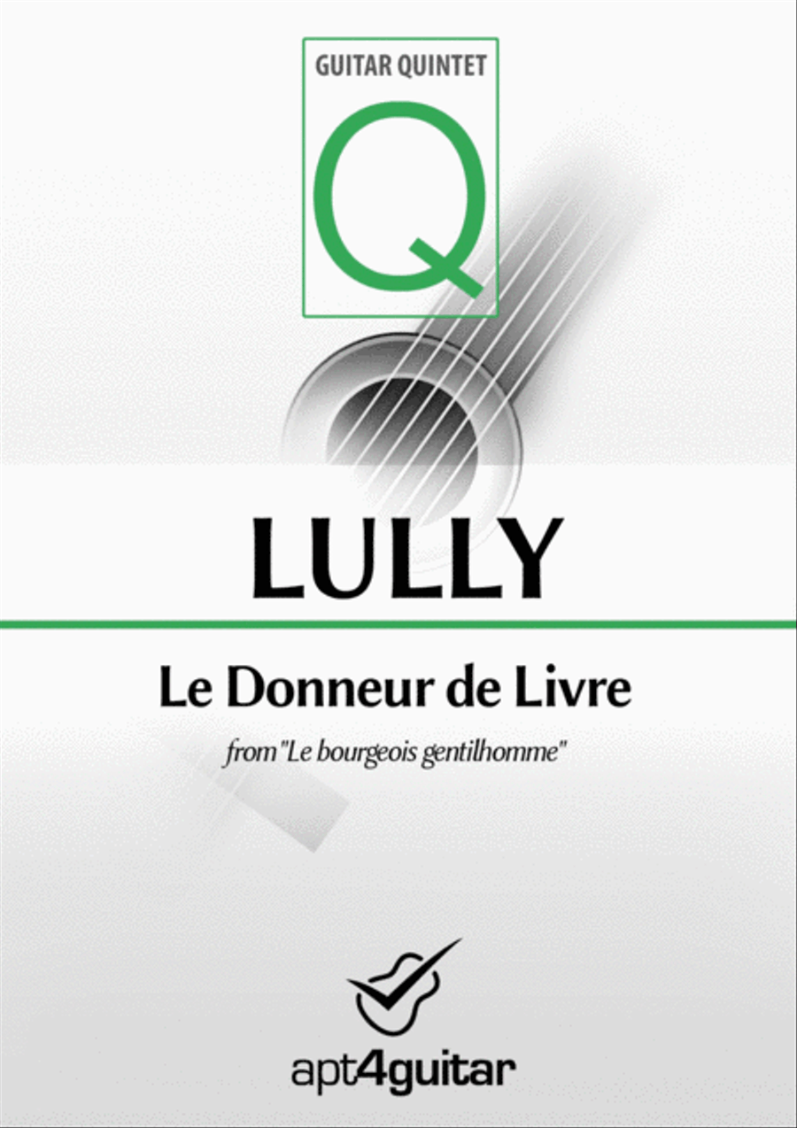 Le Donneur de Livre Guitar Ensemble scores gallery preview page 1