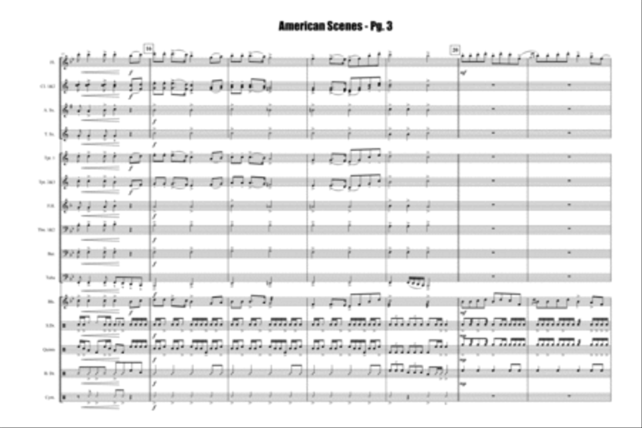 American Scenes Marching Band scores gallery preview page 4