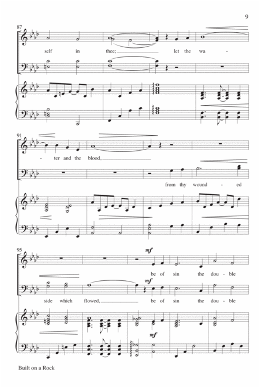 Built on a Rock 4-Part scores gallery preview page 10