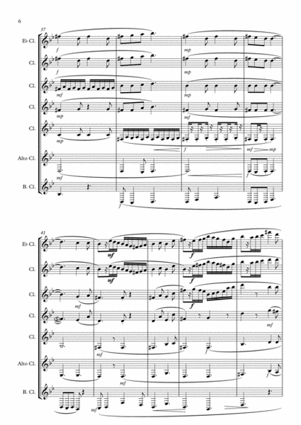 Adagio for clarinet choir image number null