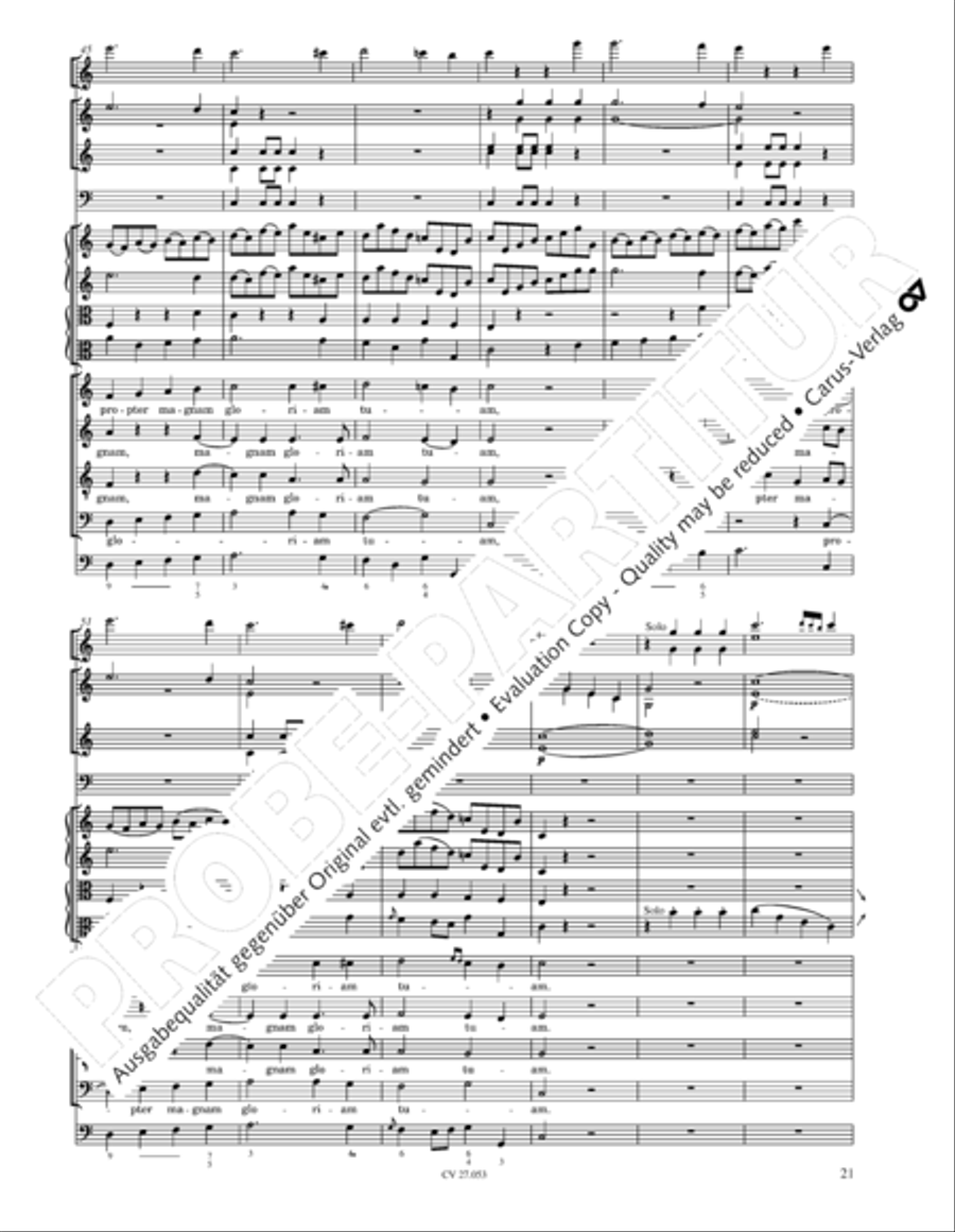 Creation Mass in A-major after Joseph Haydn (Schopfungsmesse in A nach Joseph Haydn) 4-Part scores gallery preview page 22