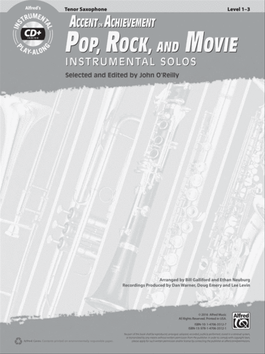 AOA Pop, Rock, and Movie Instrumental Solos Tenor Saxophone scores gallery preview page 2