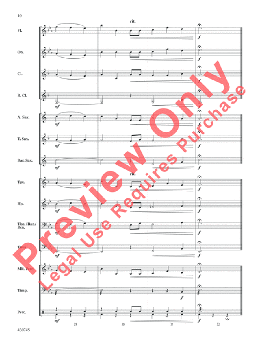 Christmas Cheer Christmas Cheer Concert Band scores gallery preview page 10