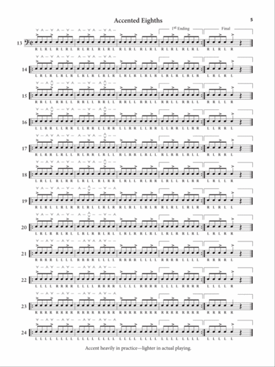 Accents and Rebounds Snare Drum scores gallery preview page 7
