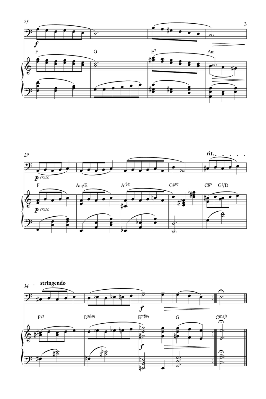 Mia & Sebastian's Theme Easy Piano scores gallery preview page 3