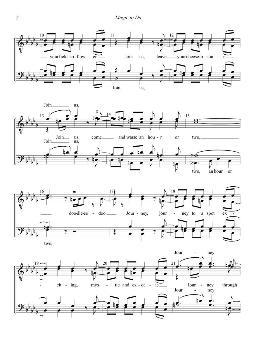 Magic To Do 4-Part scores gallery preview page 2