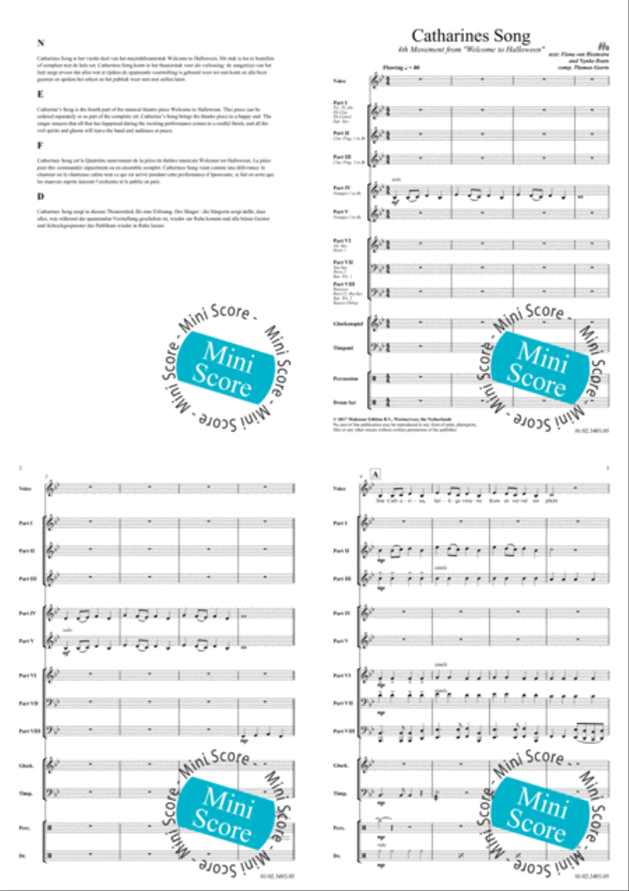 Catharines Song Catharines Song Brass Band scores gallery preview page 3