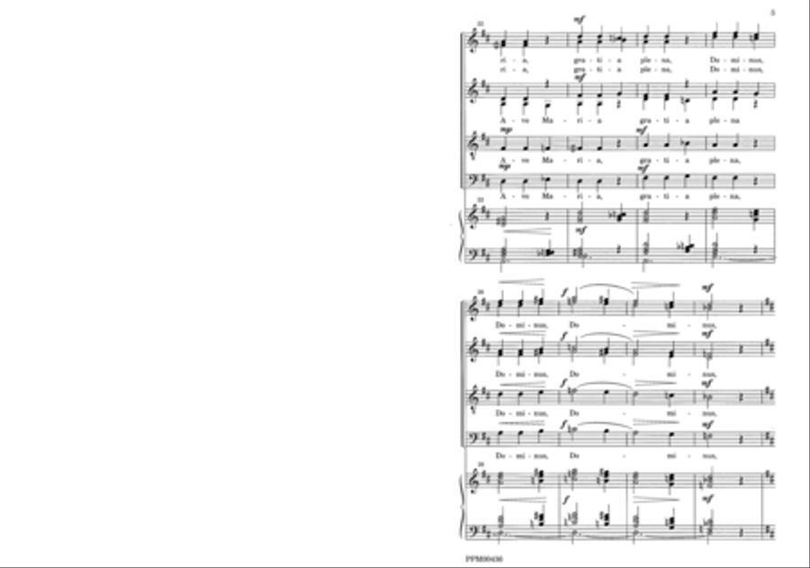 Ave Maria Ave Maria 4-Part scores gallery preview page 8