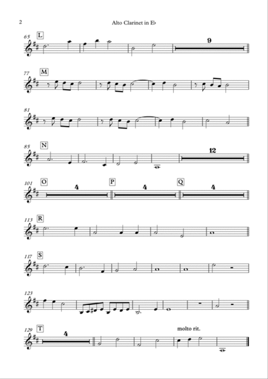 Ballo del Granduca B-Flat Clarinet scores gallery preview page 3