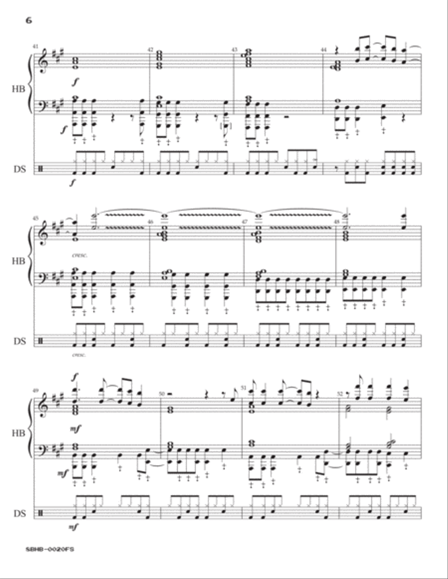 Take On Me Handbell Choir scores gallery preview page 6