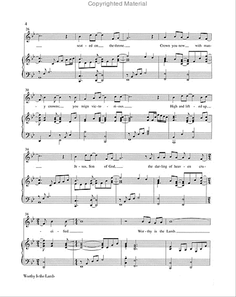 Worthy Is the Lamb Worthy Is the Lamb Choir scores gallery preview page 3