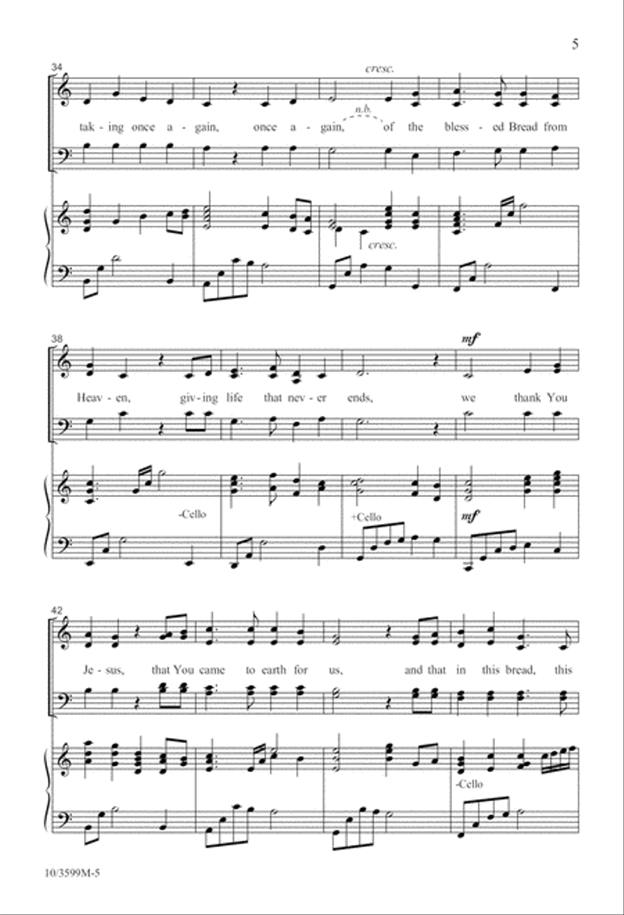 Born to Be the Bread 4-Part scores gallery preview page 6