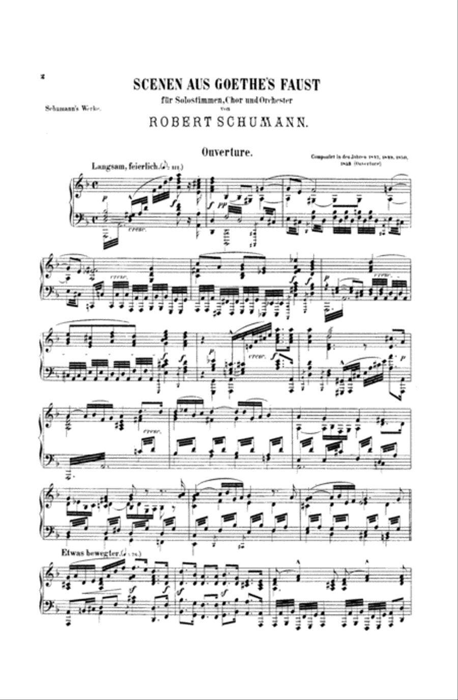 Scenes from Goethe's Faust 4-Part scores gallery preview page 5