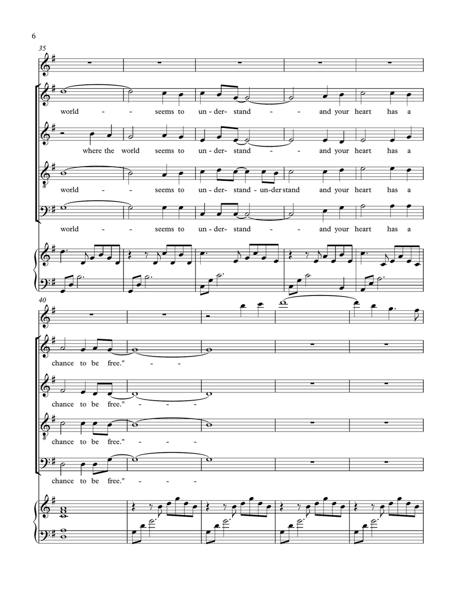 FLY AWAY FLY AWAY 4-Part scores gallery preview page 6