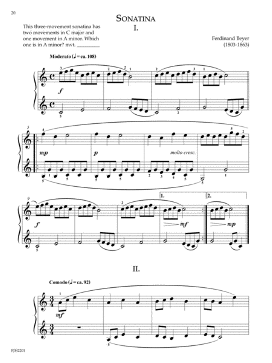 Sonatinas, Book 1 Piano Method scores gallery preview page 4