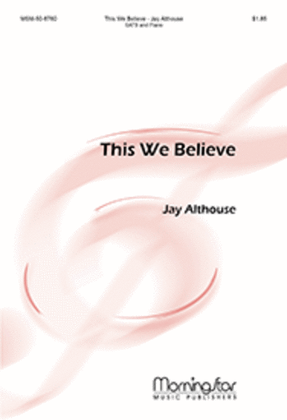 Book cover for This We Believe