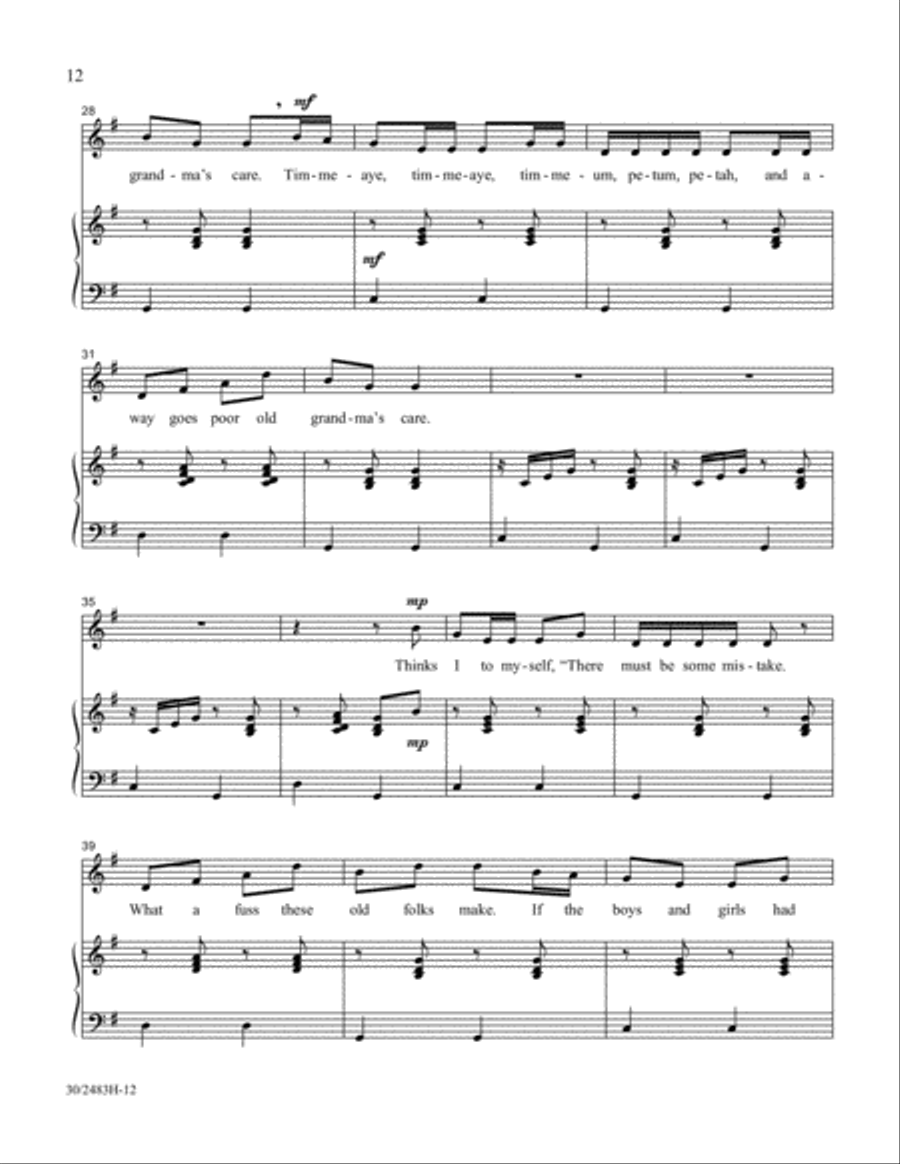 Friends to the North and Friends to the South Unison Choir scores gallery preview page 13