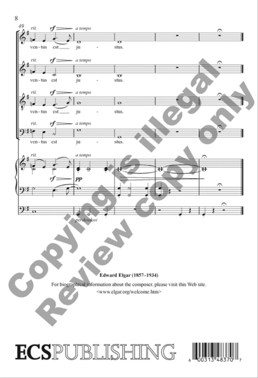Ecce sacerdos magnus 4-Part scores gallery preview page 13