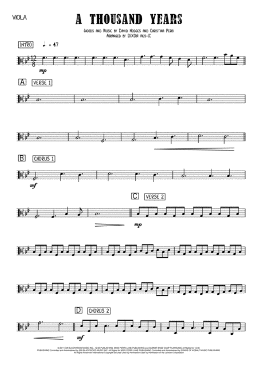 A Thousand Years A Thousand Years String Quartet scores gallery preview page 5