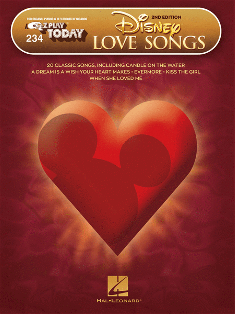 Disney Love Songs - 2nd Edition Electronic Keyboard scores gallery preview page 1
