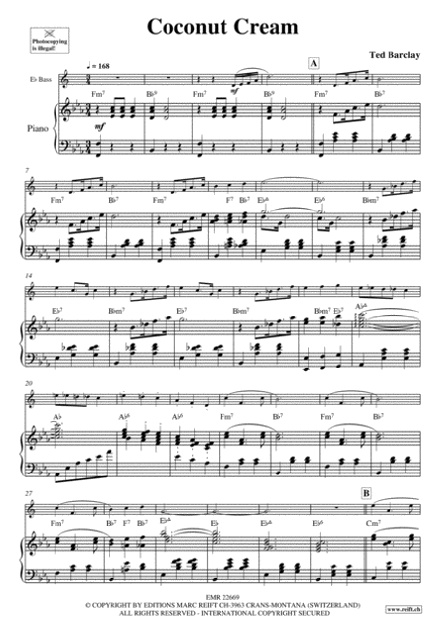 Coconut Cream Voice Solo scores gallery preview page 3