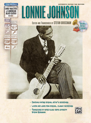 Book cover for Stefan Grossman's Early Masters of American Blues Guitar: Lonnie Johnson