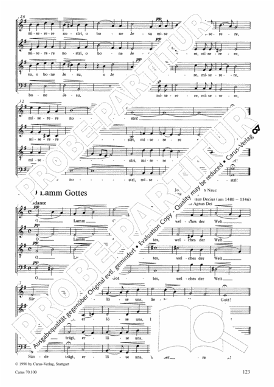 Geistliches Chorbuch der Romantik Choir scores gallery preview page 124