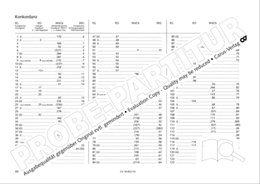 Esslinger Orgelbuch, Bd I-III