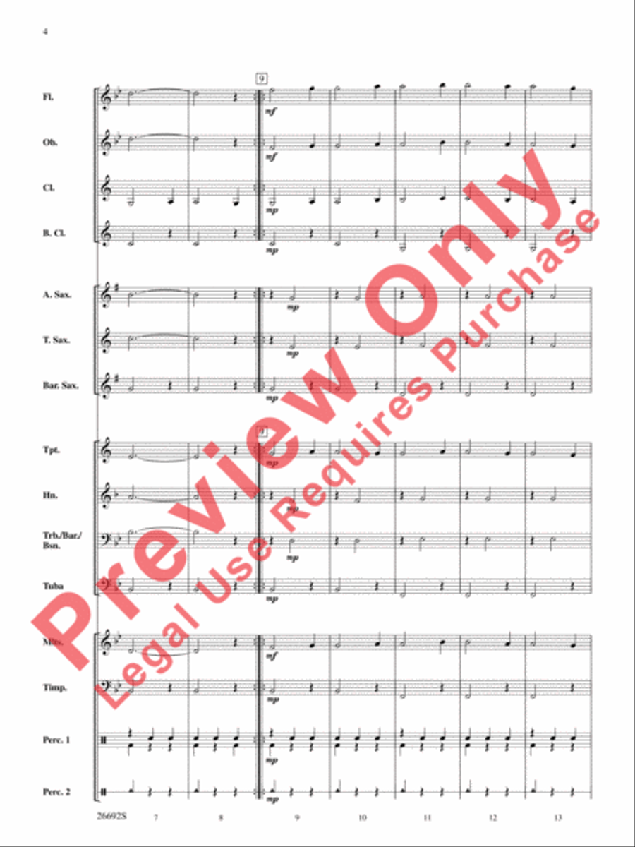 Belwin Beginning Band Kit #3 Concert Band scores gallery preview page 5