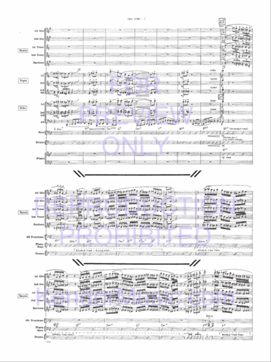 I Ain't Gonna Ask No More Jazz Ensemble scores gallery preview page 3