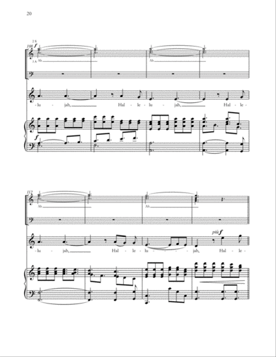 Hallelujah Hallelujah 4-Part scores gallery preview page 9