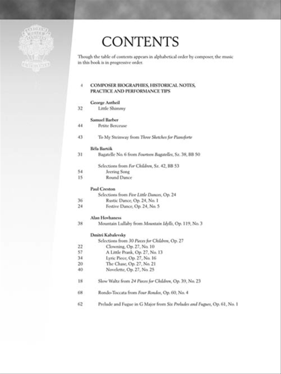The 20th Century – Intermediate Level Piano Solo scores gallery preview page 4