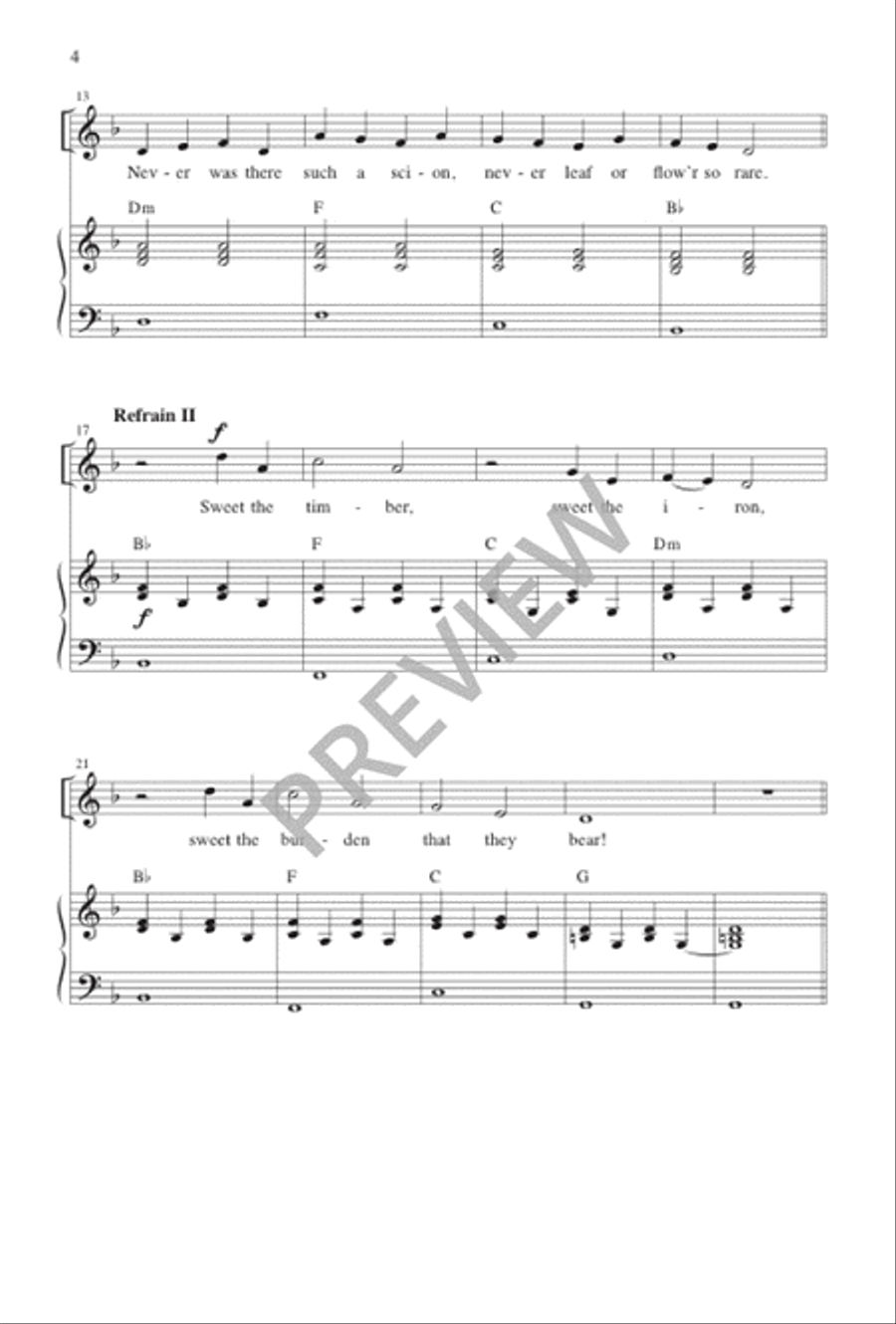 Faithful Cross 3-Part scores gallery preview page 3