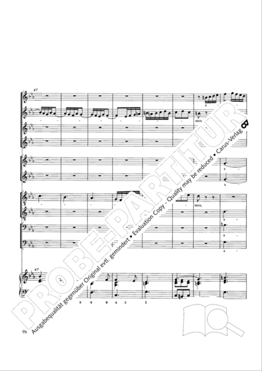 Stabat mater Choir scores gallery preview page 98