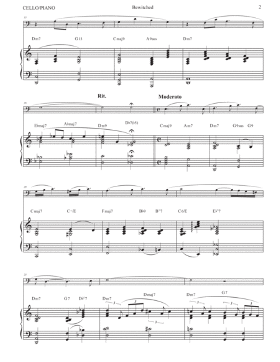 Bewitched Piano scores gallery preview page 5