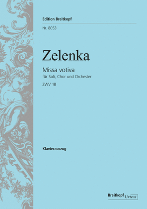 Book cover for Missa votiva in E minor ZWV 18