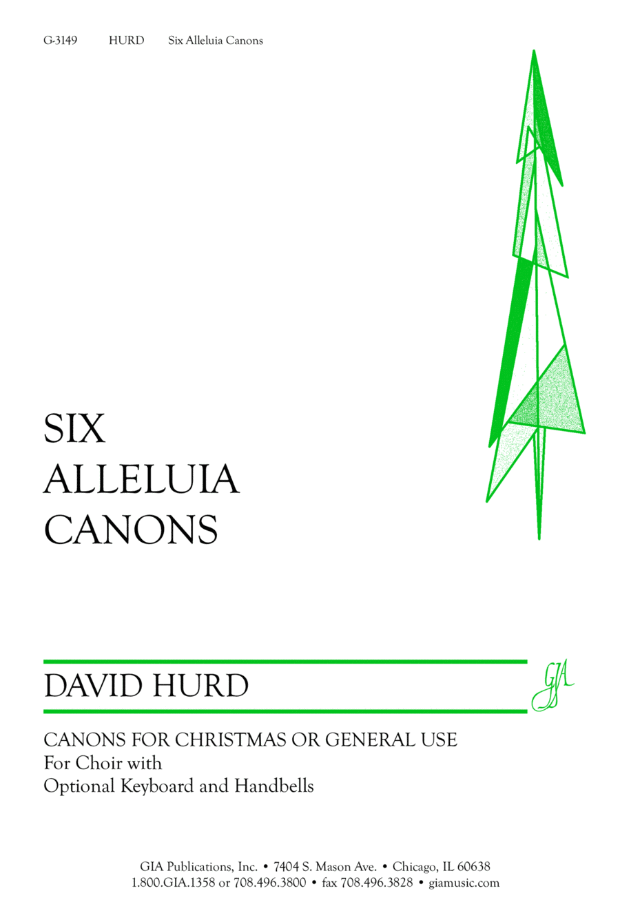 Six Alleluia Canons 4-Part scores gallery preview page 1
