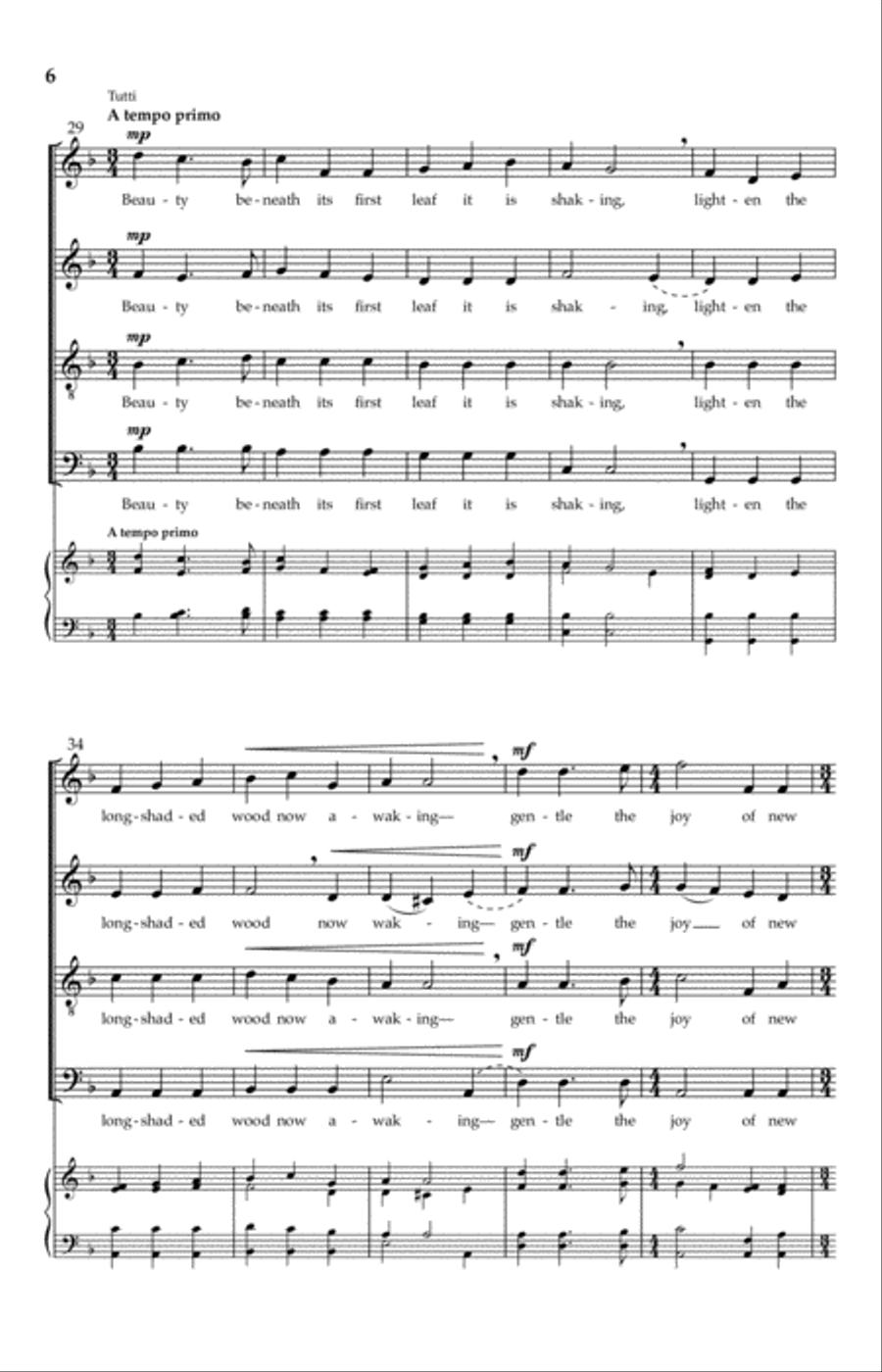 Sunrise Carol 4-Part scores gallery preview page 6