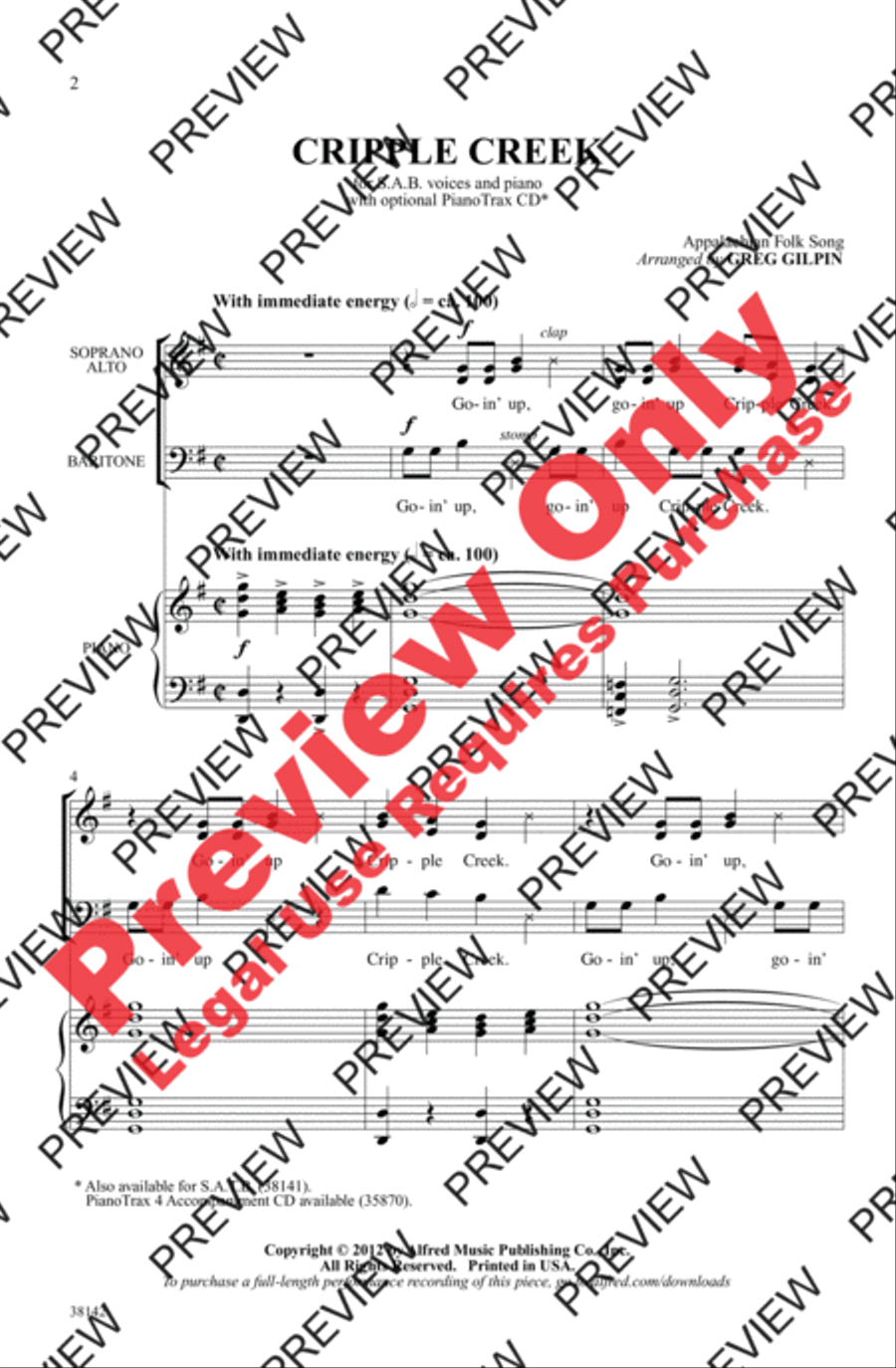 Cripple Creek 3-Part scores gallery preview page 2