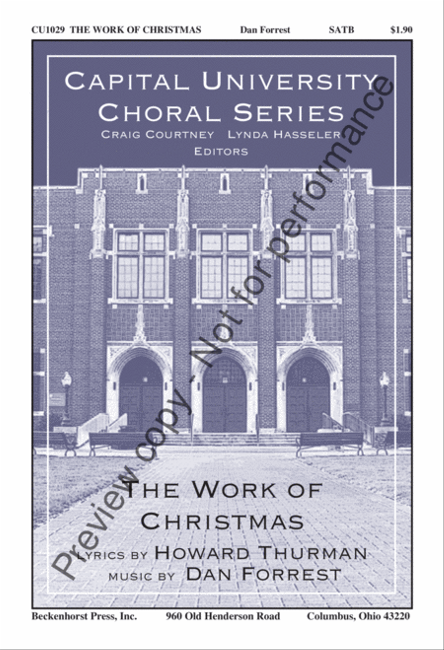The Work of Christmas - SATB 4-Part scores gallery preview page 2