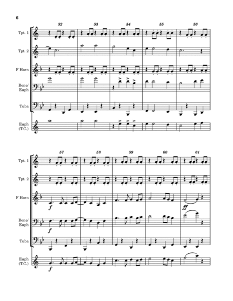 Lookin' Out My Back Door Lookin' Out My Back Door Euphonium scores gallery preview page 6