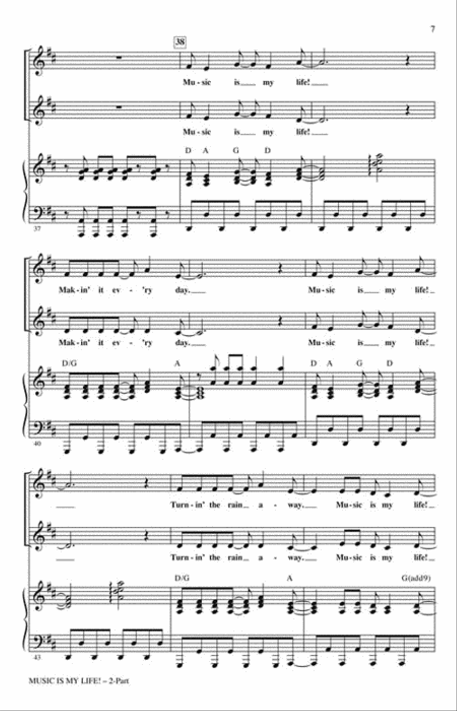 Music Is My Life! 2-Part scores gallery preview page 3