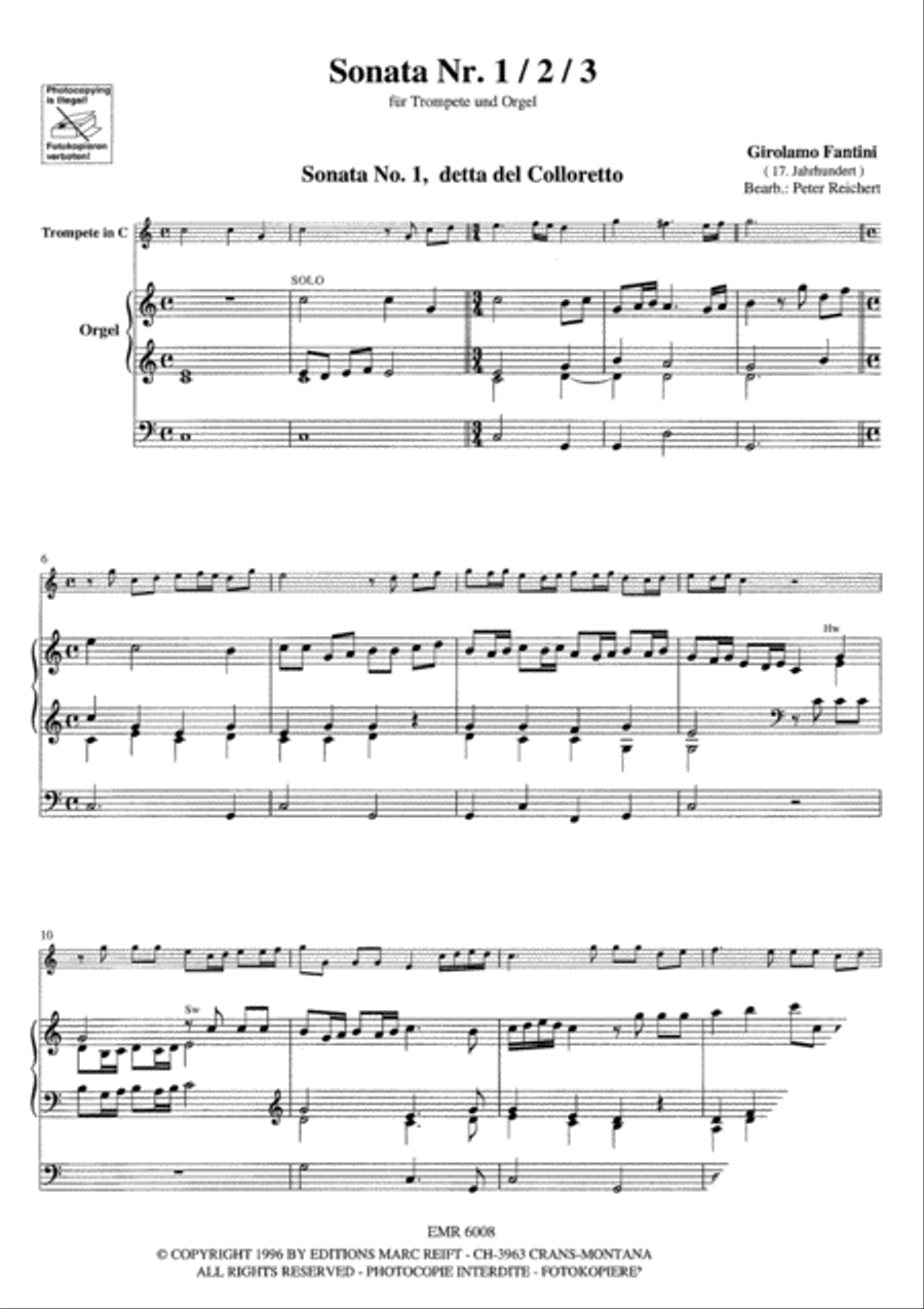 Sonata No. 1, 2 & 3 Sonata No. 1, 2 & 3 Trumpet scores gallery preview page 3