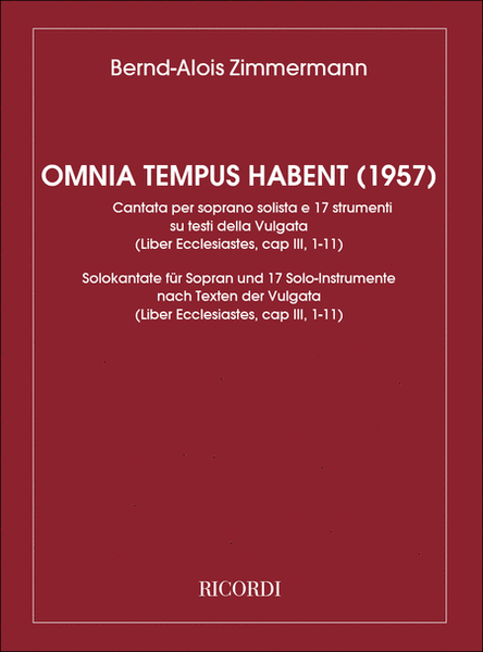 Omnia Tempus Habent