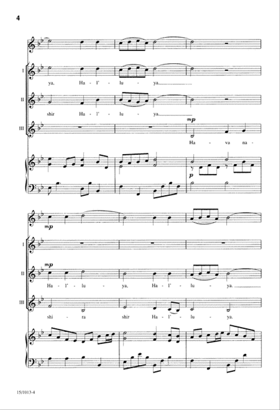 Hava Nashira Hava Nashira Choir scores gallery preview page 4