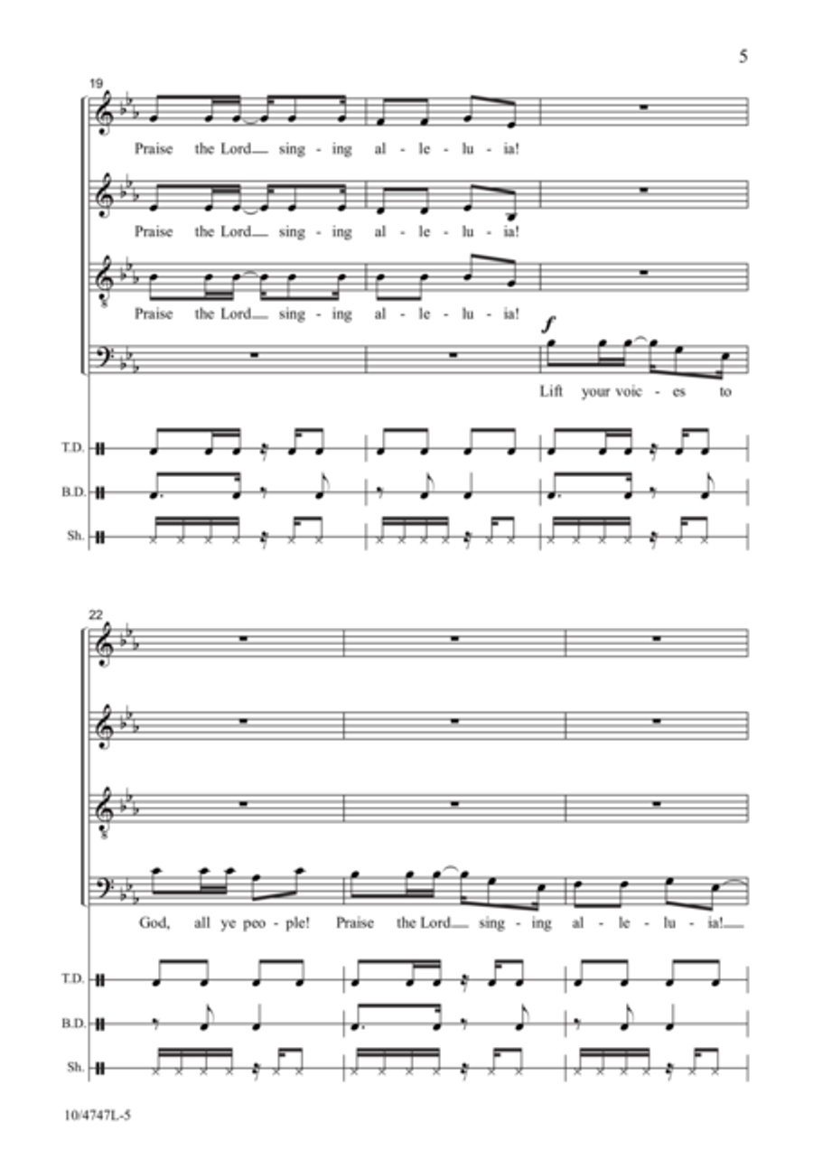 African Psalm 4-Part scores gallery preview page 5